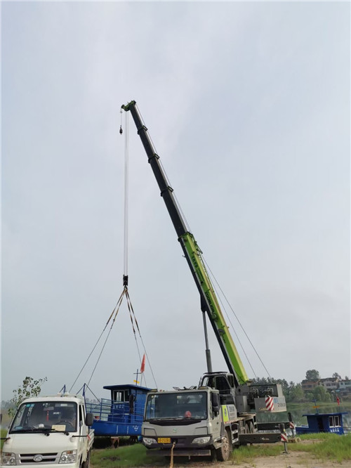 茶陵县桥梁建设吊装案例